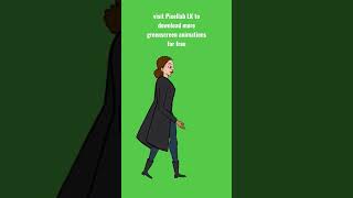 Female walking cycle greenscreen animation - copyrights free