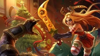 Slay Belle Katarina - Skin Spotlight - Winter / X-Mas 2012 - League of Legends LOL