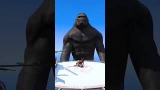 GTA V Baby Kong Saved by King Kong #gta #gtav #kingkong #gaming #marvel #ytshorts #ironman #gta5