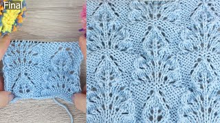 Final part of an easy knitting pattern to follow with subtitles!!