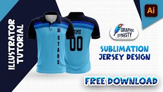 Sublimation Jersey Design | Adobe Illustrator | Tutorial | Sublimation Printing