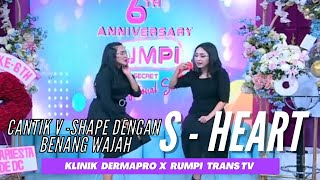 CANTIK DAN V SHAPE DENGAN BENANG WAJAH S-HEART DI PROGRAM SPESIAL HUT RUMPI TRANS TV