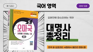 [오마국/국어문법/단어 10강] 대명사3(대명사 총정리 및 출제 포인트)