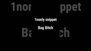 1nonly snippet - Bag Bitch // Wonder