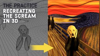 Recreating The Scream in 3d with Cinema 4d // The Practice 206