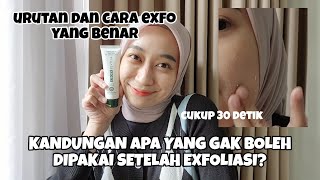 CARA EXFOLIASI YANG BENAR UNTUK PEMULA PART 2 | CLEORA 30SECONDS NATURAL EXFOLIATING GEL REVIEW