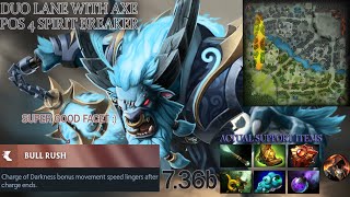 Bull Rush Position 4 Spirit Breaker & Axe Vs PA & Earthshaker | Dota 2 Highlights | Legend Level