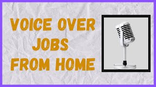 Voice Over Jobs | Work From Home Online #Shorts