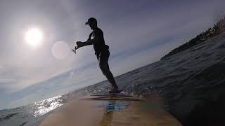 Seagods SUP Learning to downwind on our flagship Stand Up Paddleboard