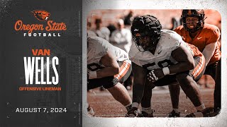 Oregon State Football Interview: Van Wells (8/7/24)