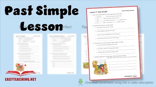 A Lesson on the Past Simple Tense | EasyTeaching