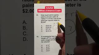 ASVAB Math Knowledge AFQT  practice 15