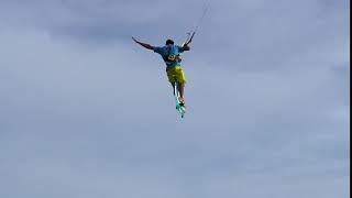 Kitesurfing Technique - Board Between Legs 1 Foot