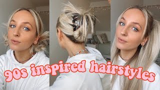 Pinterest, 90's & TikTok inspired heatless/easy hairstyles