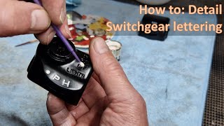 How to: Detail Switchgear lettering