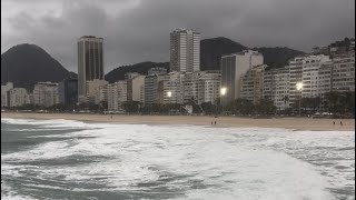 Rain storm and big waves 🌊