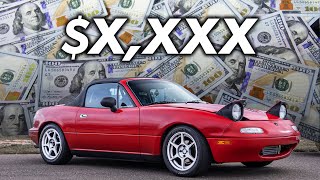 Turbo Miata COMPLETE Build Costs! [Modifications, Turbo Kit and Maintenance]