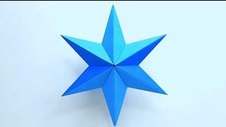 How to Make an Origami Star (3D, 6 Pointed)