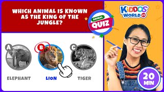 20 Animal Quiz with Miss V - Learn About Animals and Fun Facts for Kids - Animals Trivia