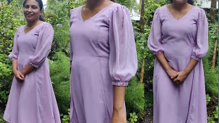 BISHOP SLEEVE PANEL CUT KURTI👗👗 || STITCHING & CUTTING VIDEO FOR BEGINNERS