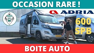 OCCASION RARE ! ADRIA Suprême 600 SPB 2021 tout équipé 15000 kms + BOITE AUTO *Instant Camping-Car*