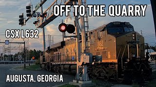 Another Trip to the Quarry, CSX L632, Augusta, Georgia - 09-24-2024