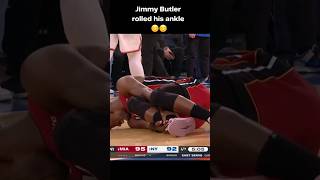 Jimmy Butler rolled his ankle but actually returned the game! #jimmybutler #miamiheat #shorts