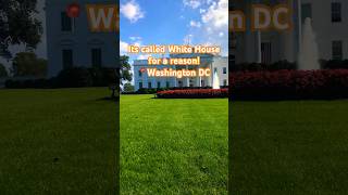 It’s called White House for a reason! #whitehouse #washington #dc #washingtondc #president #fancy