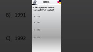 HTML's Debut Year? #html  #history #mcq