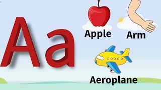 A for apple A for arm A for aeroplane। English alphabet । Alphabet song । ABCD ।