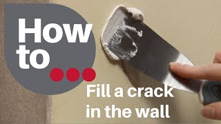 How to fill a crack in a wall | Repair cracks in your plaster | Easy crack repair guide.