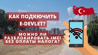 Турция 2022. Как зарегистрироваться в E-devlet. Блокировка телефона в Турции, что делать?