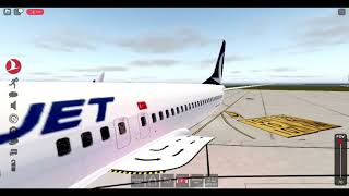 Roblox I AnadoluJet flight from Antalya to Milas-Bodrum EC with Boeing 737-MAX 8