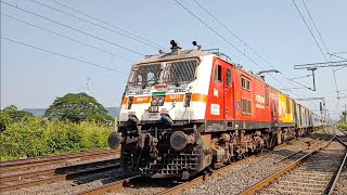 Devastating..!! Fortune WAP7 Karnavati Express RAGING Saphale at 130 KMPH