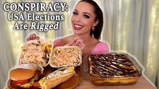 Cookie Dough Cheesecake & Animal Style Fries, Hot Dog, Burger MUKBANG