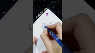 Signature composition #calligraphyshorts #signature #muslimnames #islamicstatus #shorts #artvideo