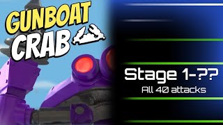 Gunboat Crab | All 40 Attacks |  Sep 24th