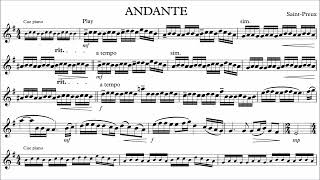 Alto Saxophone Play-along - Saint-preux - Andante - with sheet music