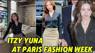 ITZY YUNA at the Paris Fashion Week GANNI SS25 THE CRAFT event 25.09.2024