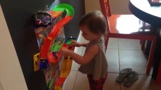 Layla's Surprise Hot Wheels Race Track