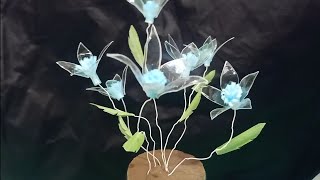 flowers made from plastic bottle,,