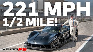 221.92 MPH 1/2 MILE HYPERCAR WORLD RECORD