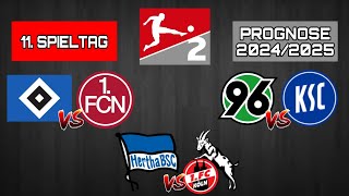 11. SPIELTAG 2. LIGA PROGNOSE 2024/2025! / Hertha BSC gegen 1. FC Köln