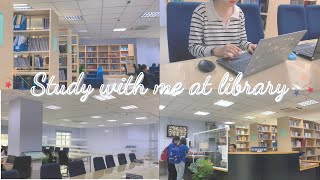 STUDY WITH ME // AT LIBRARY // ULAW