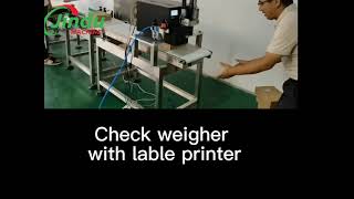 Compact Label Printing & Check Checkwheigher combo for small box #machine #printer #weigher