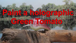 Holographic green tomato