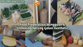 FOOD PREPARATION HEMAT SEMINGGU di BEKASI | GALON AIR JADI CANTIK DENGAN SARUNG AESTHETIC DAILY VLOG