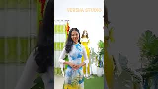 Ấn tượng với Style biểu diễn của em gái xinh đẹp trong tà Áo dài Dễ thương  từ #versnastudio