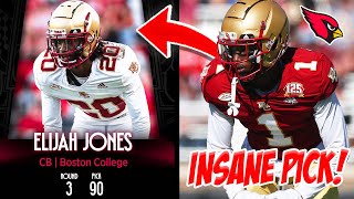 I CAN'T BELIEVE HE FELL TO US! The Arizona Cardinals Draft Elijah Jones With The 90th Pick!