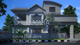 10 Marla House Design | 10 Marla Modern House Design | 12 Marla House Front Elevation |Zavia